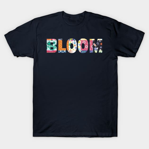 Bloom Patchwork T-Shirt by MyMadMerch